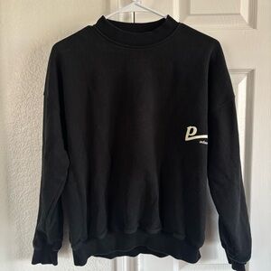 トップス ADANOLA Outdoors Oversized Funnel Neck Women's Half Zip Sweatshirt - Black | Adanola